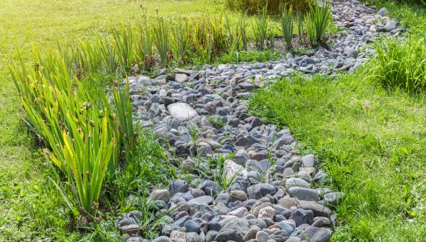 River Rock Garden Installation in Fenton