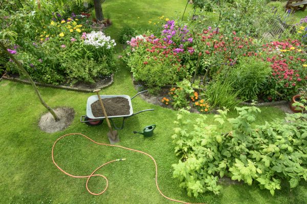Flower Bed Construction in Fenton