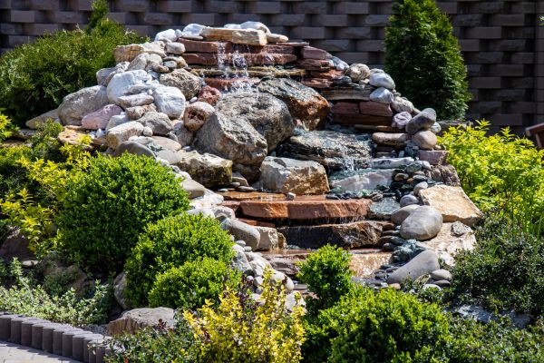 River Rock Landscaping in Fenton