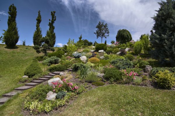 Steep Terrain Landscaping in Fenton