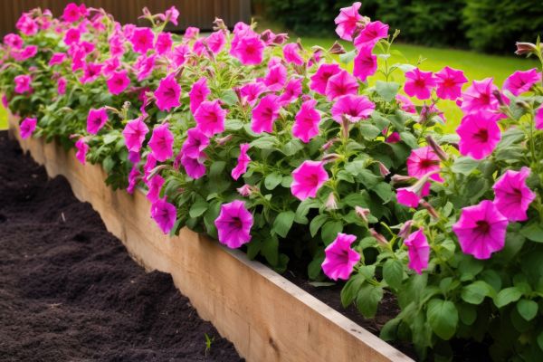 Raised Flower Bed Installation in Fenton