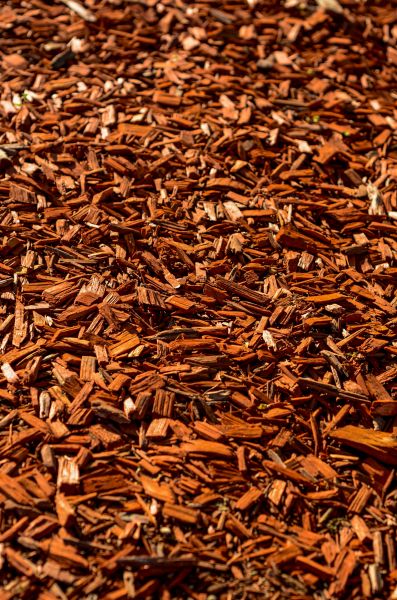 Cedar Mulch Spreading in Fenton